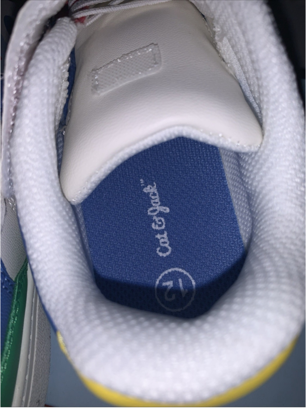 Cat & Jack Toddler Jaid Solid Court Sneakers Faux Leather Color Block Size 12 - Picture 11 of 16